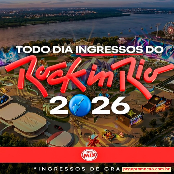 Prêmios e Sorteios em Destaque da Promoção Mix Fm Ingressos do Rock in Rio 2026