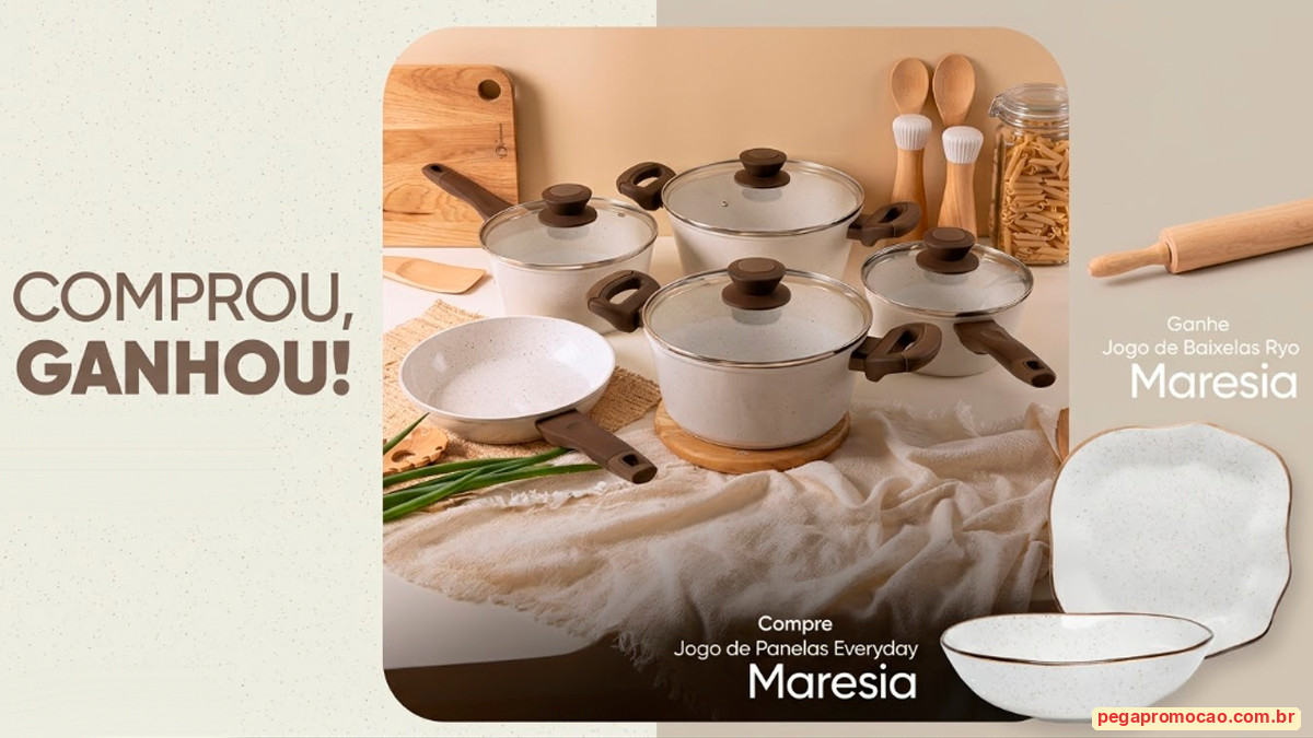 Banner da Promoção Oxford Lançamento Panelas Maresia