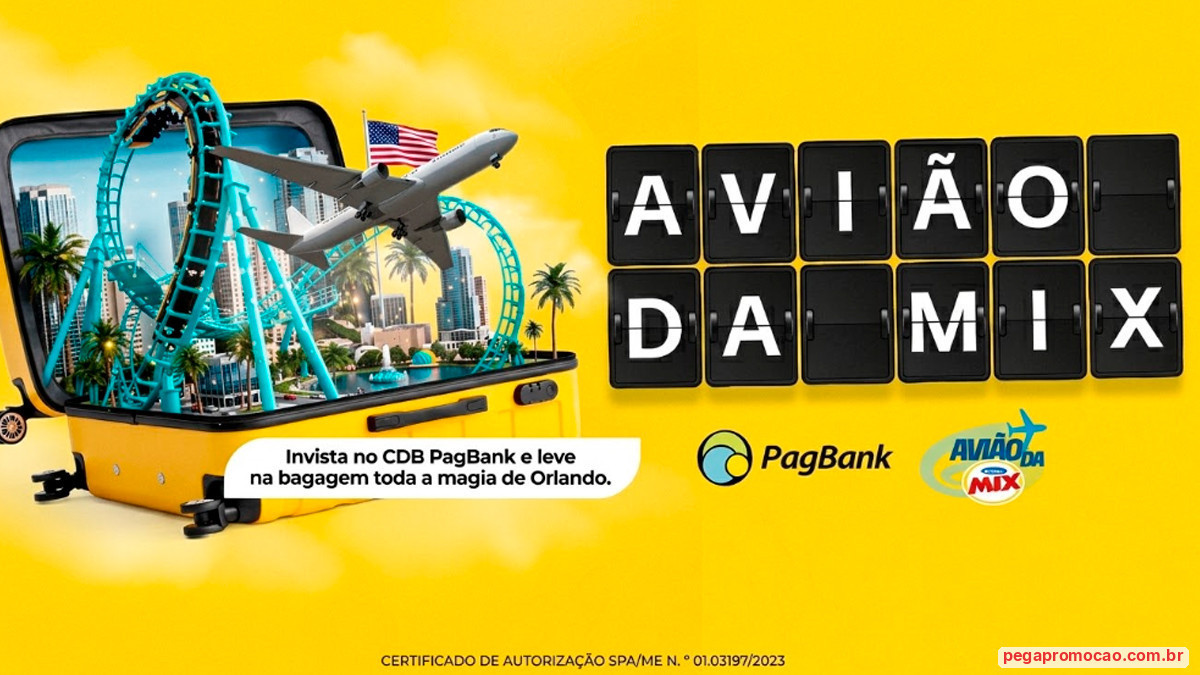 Banner da Promoção PagBank e Mix Viagem para Orlando