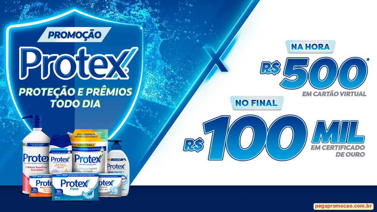 Banner da Promoção Protex Proteção e Prêmios Todo Dia