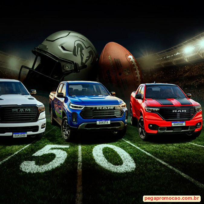 Prêmios e Sorteios em Destaque da Promoção Ram NFL Rio Game 2026