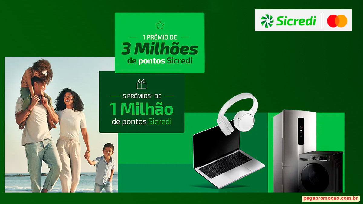 Banner da Promoção Sicredi 3 Milhões de Pontos