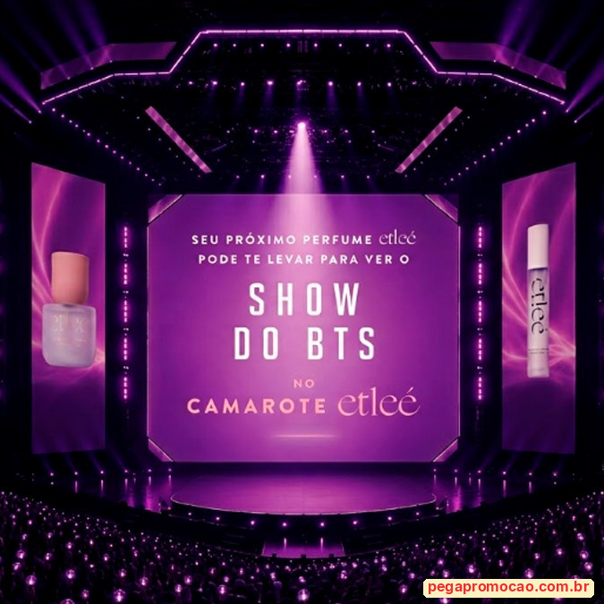 Prêmios e Sorteios em Destaque da Promoção Você no Camarote Etleé no Show do BTS com Leo Cosméticos
