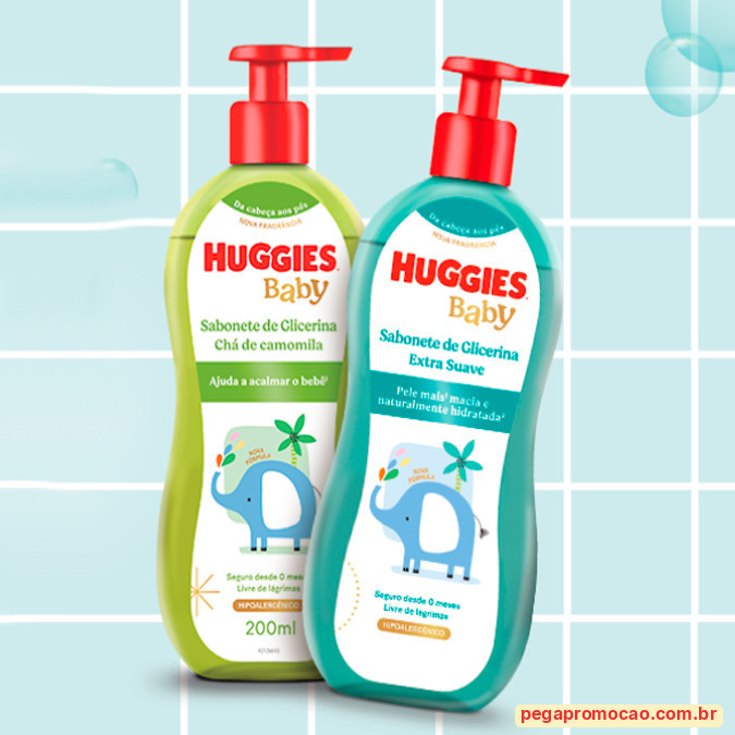 Prêmios e Sorteios em Destaque da Brinde Grátis Huggies Sabonete Líquido