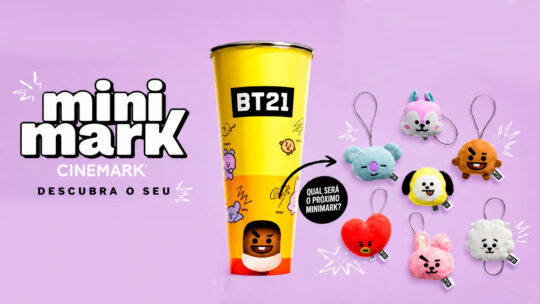 Cinemark lança coleção exclusiva de pelúcias do BT21 em todo o Brasil
