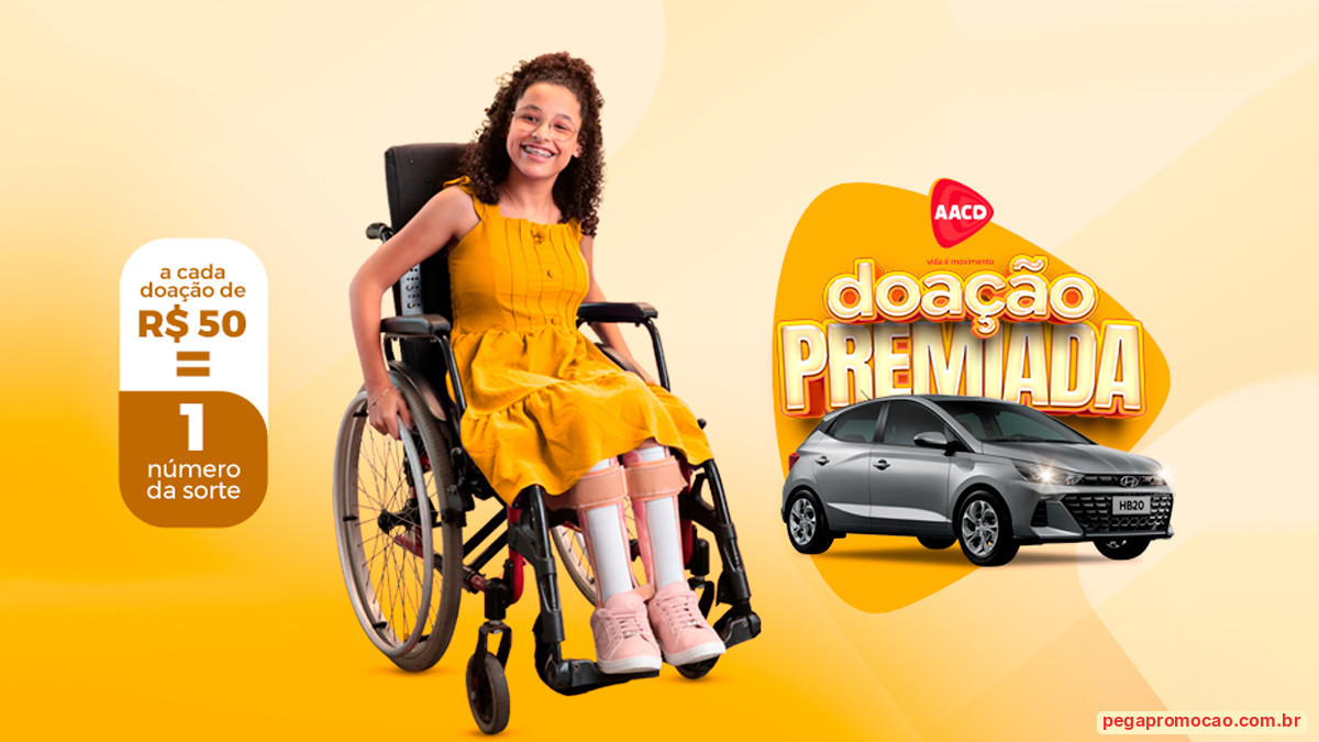 Banner da Promoção AACD Doação Premiada
