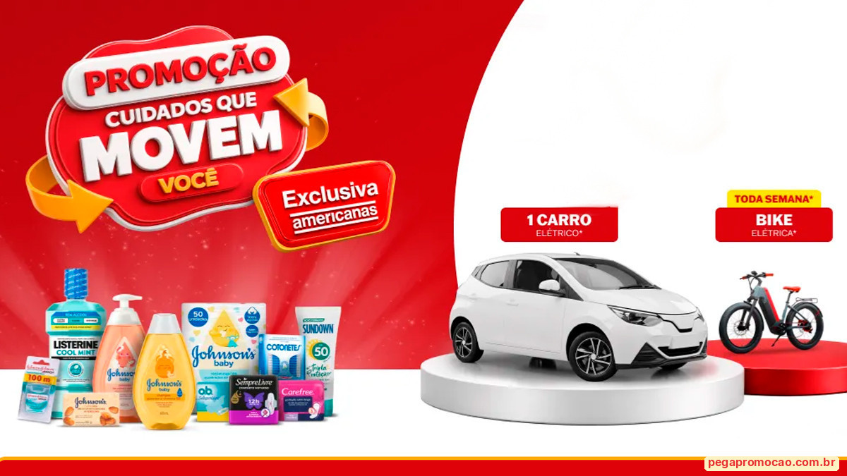 Banner da Promoção Americanas e Kenvue Cuidados que Movem Você
