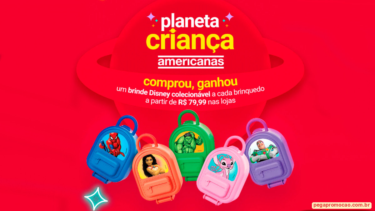 Banner da Promoção Americanas Planeta Criança