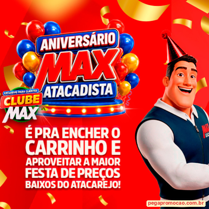 Prêmios e Sorteios em Destaque da Promoção Aniversário Max Atacadista 2026