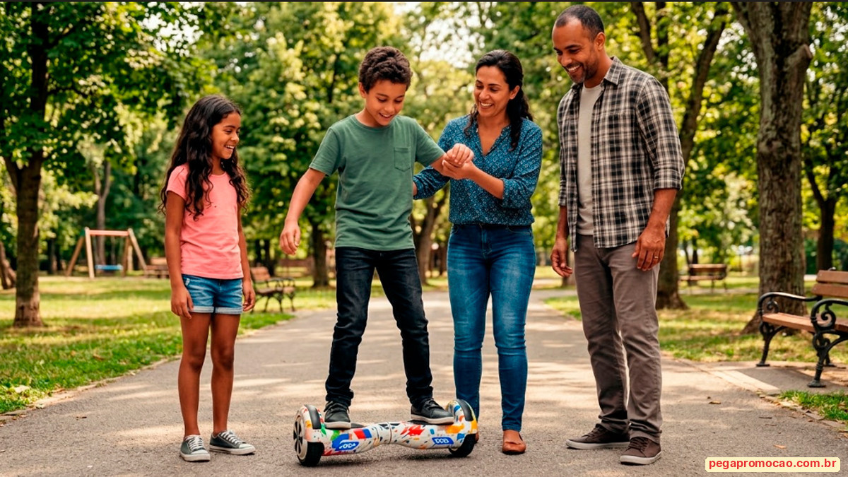 Banner da Promoção Buriti Shopping Mês das Crianças Hoverboards