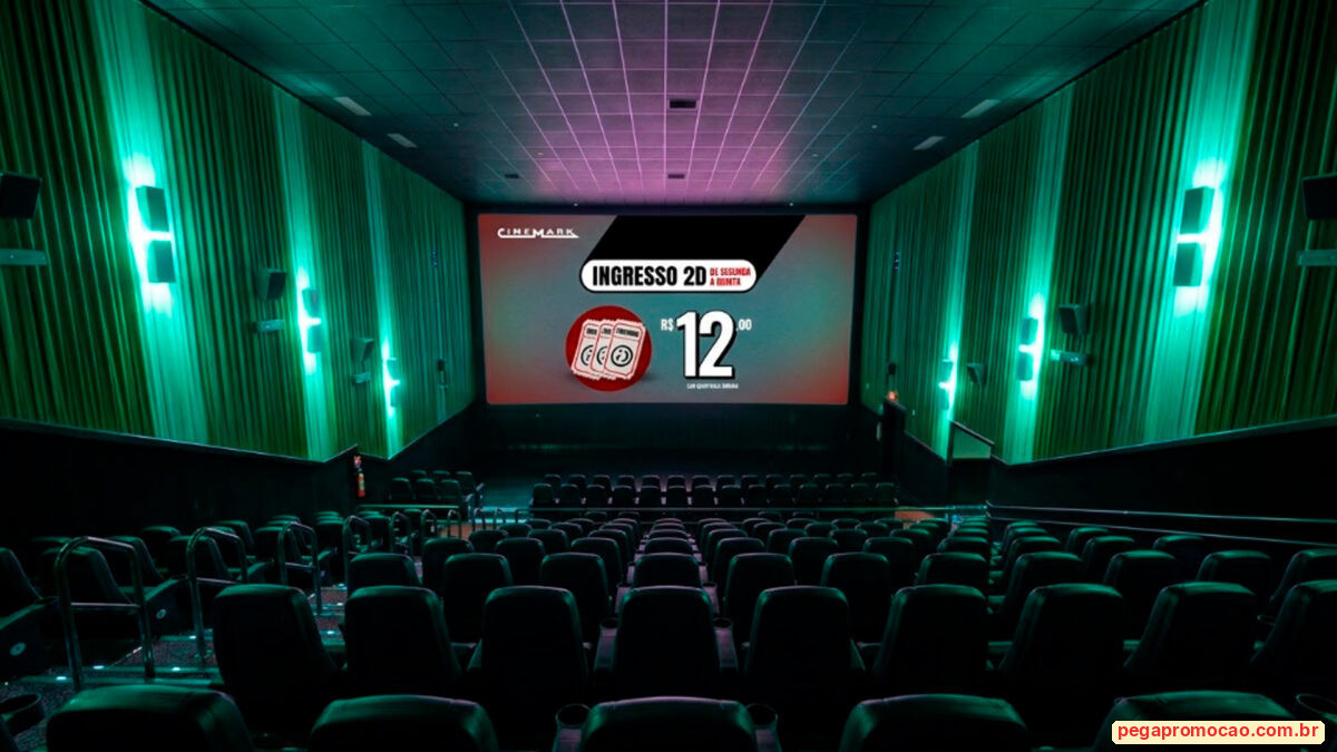 Banner da Promoção Cinemark Ingressos Por R$ 12