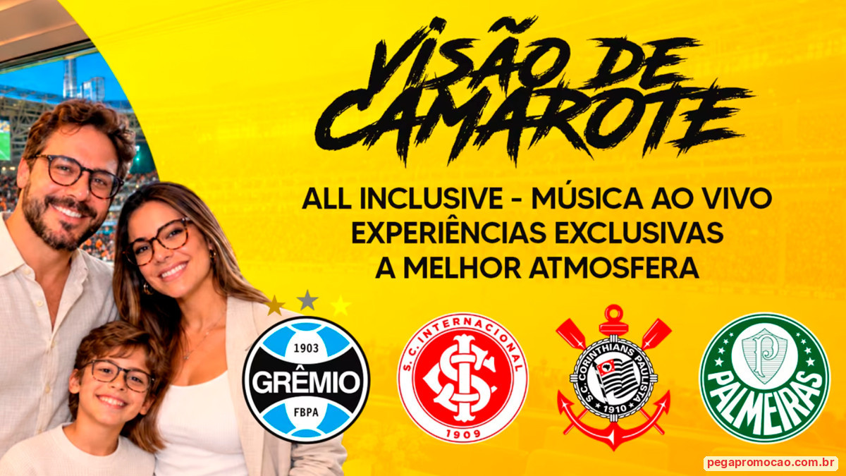 Banner da Promoção Forla Visão de Camarote