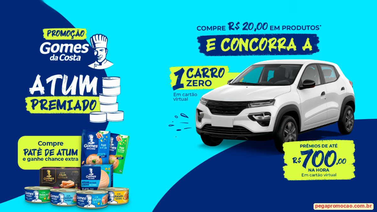 Banner da Promoção Gomes da Costa Atum Premiado
