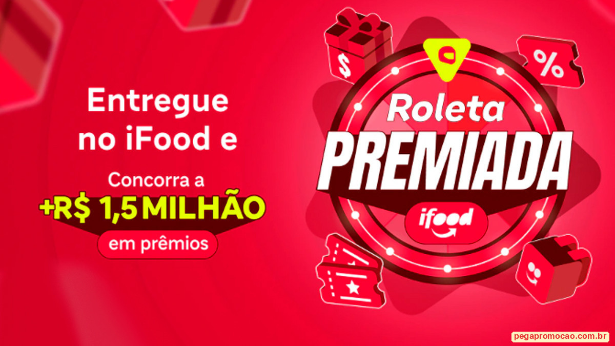 Banner da Promoção iFood Roleta Premiada