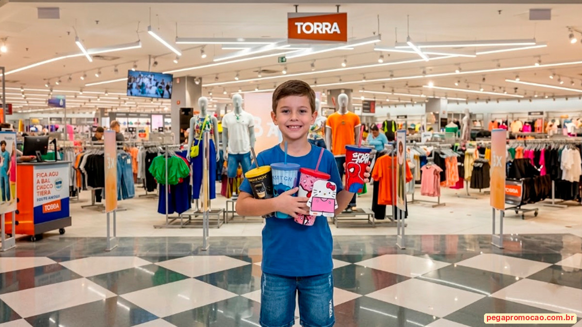 Banner da Promoção Lojas Torra Dia das Crianças