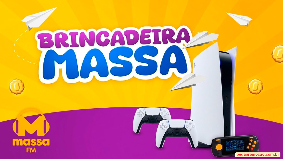Banner da Promoção Brincadeira Massa FM