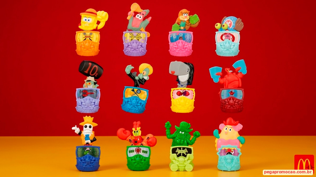 Banner da McDonald's Brinde Bob Esponja e One Piece