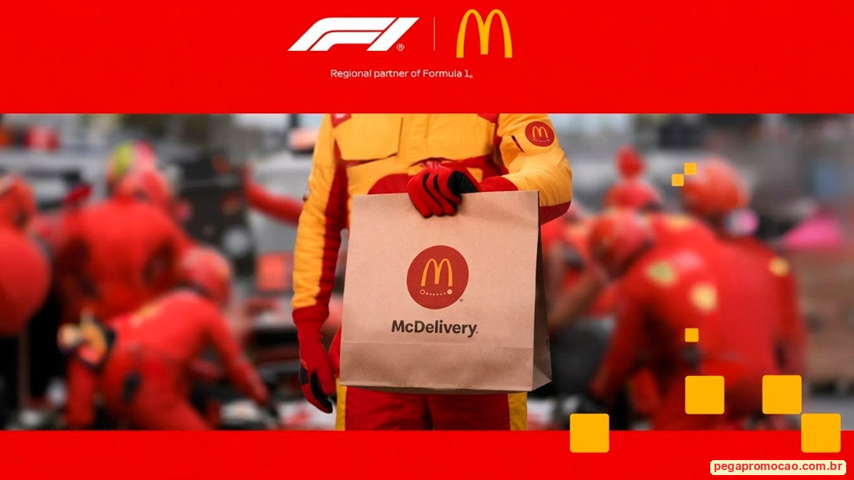 Banner da Promoção McDonald's Meu Méqui no Pódio F1