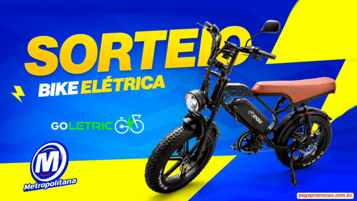 Banner da Promoção Metropolitana Fm Bike Elétrica 0km