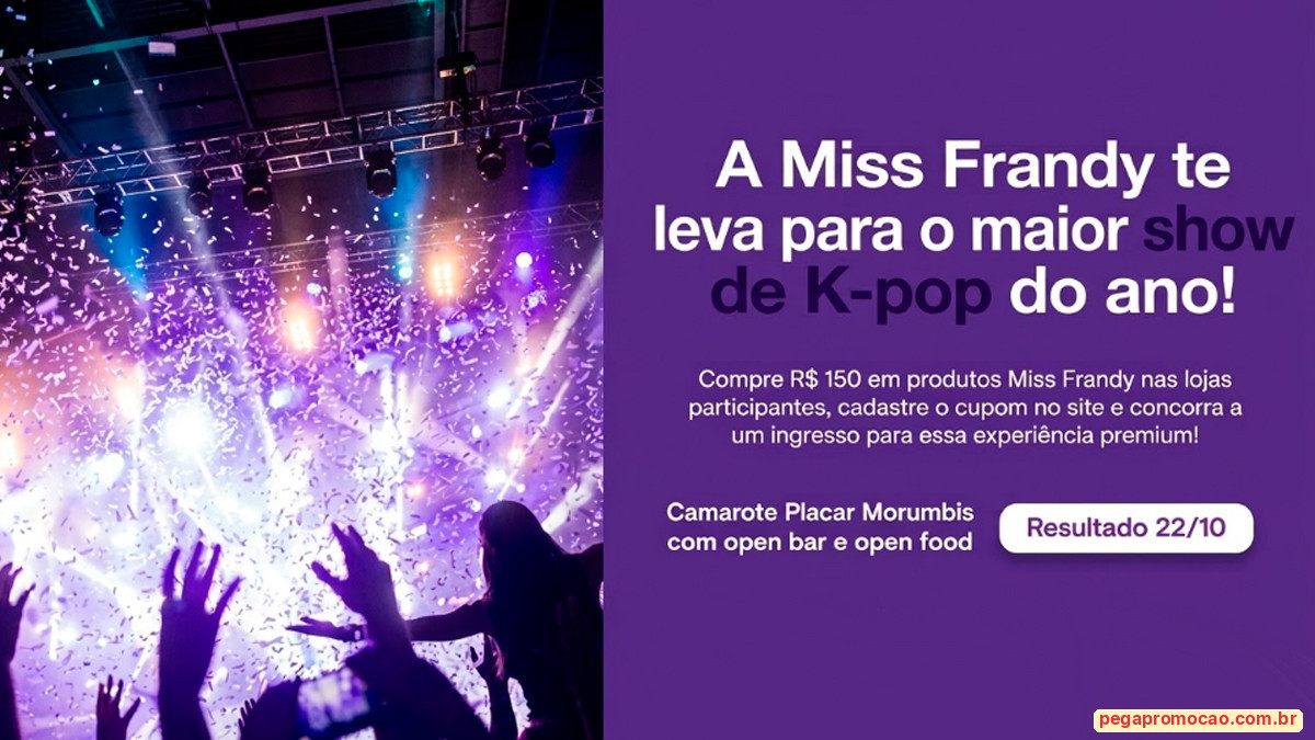 Banner da Promoção Miss Frandy Show de K-pop 2026