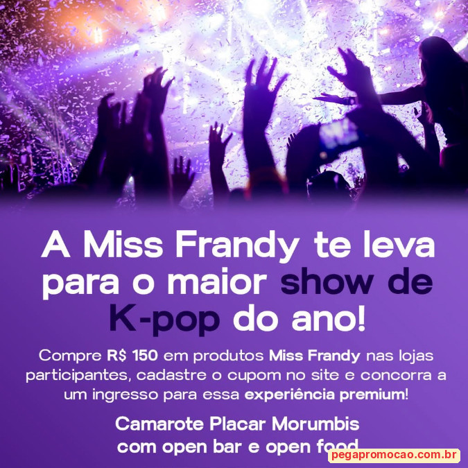 Prêmios e Sorteios em Destaque da Promoção Miss Frandy Show de K-pop 2026
