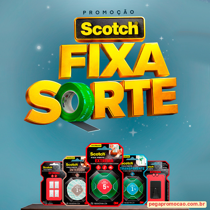 Prêmios e Sorteios em Destaque da Promoção 3M Scotch Fixa Sorte