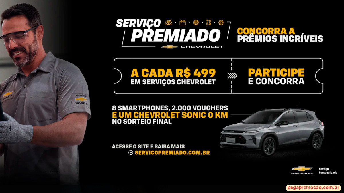 Banner da Promoção Serviço Premiado Chevrolet 2026