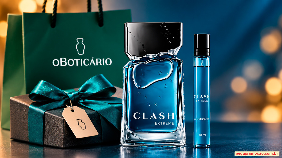 Banner da Brinde Grátis O Boticário Perfume Clash Extreme