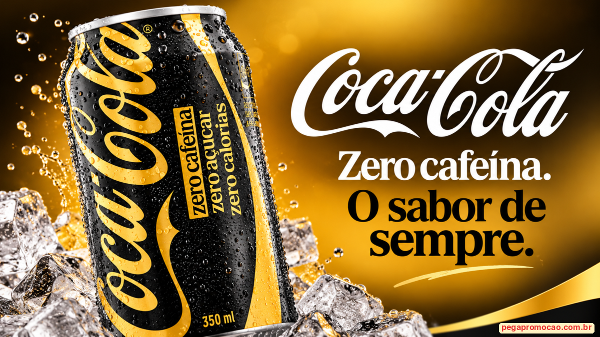 Banner da Brinde Grátis Coca-Cola Zero Cafeína