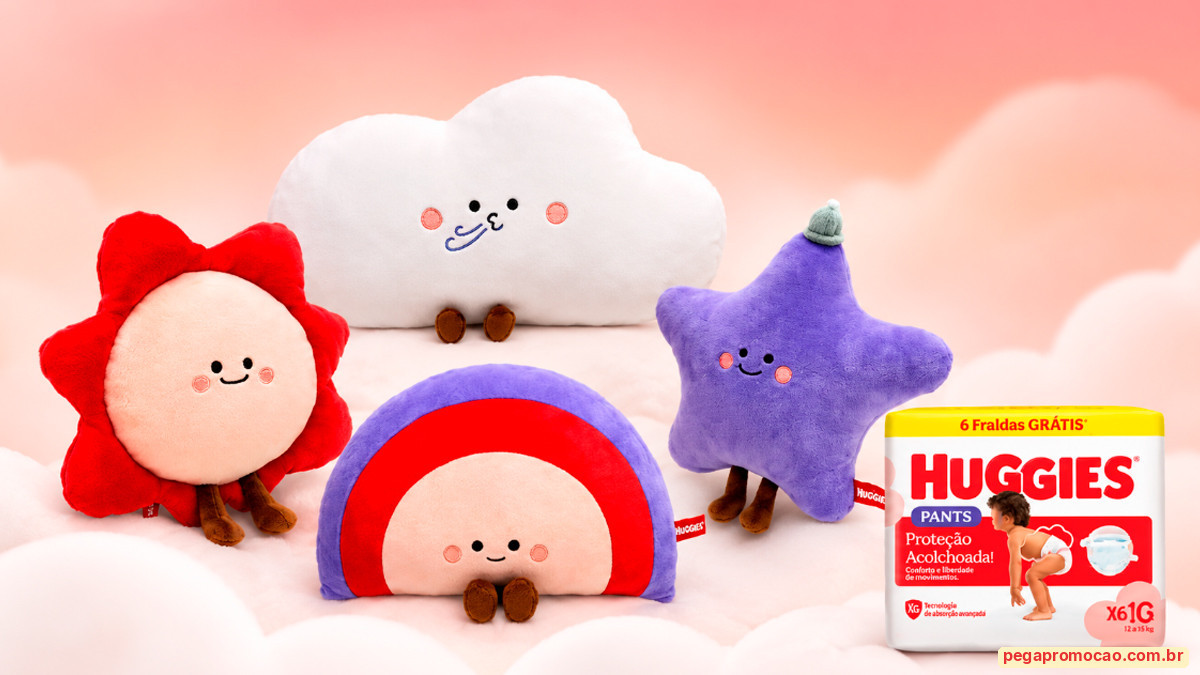 Banner da Promoção Huggies Comprou Ganhou Pelúcia Colecionável