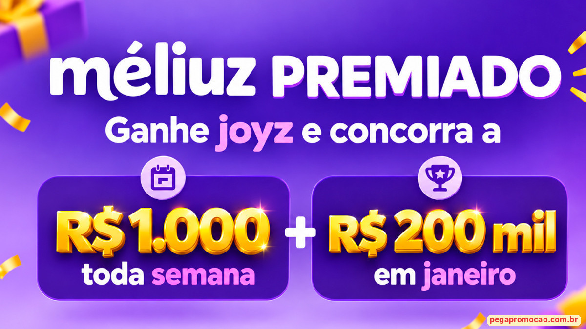 Banner da Promoção Méliuz Premiado