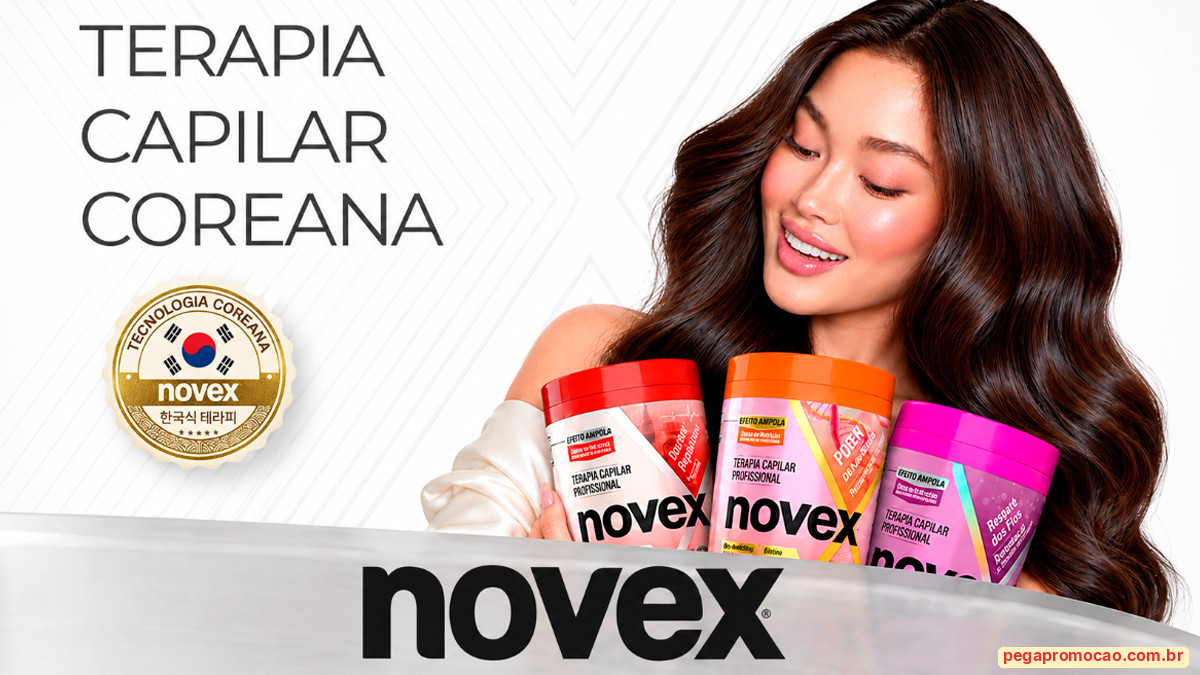 Banner da Promoção Novex Você Na Coreia do Sul