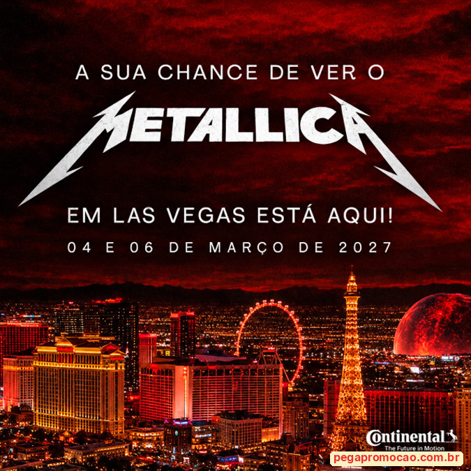 Prêmios e Sorteios em Destaque da Promoção 89Fm Rock Tour Metallica em Las Vegas