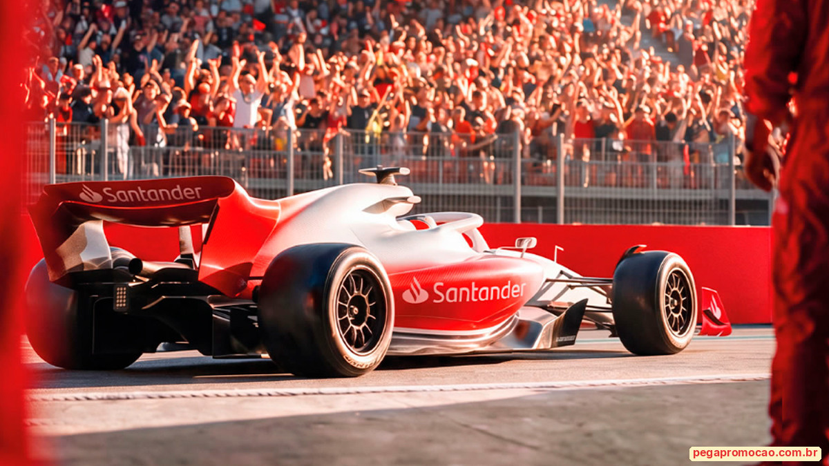 Banner da Promoção Santander Partiu GP da Inglaterra 2027
