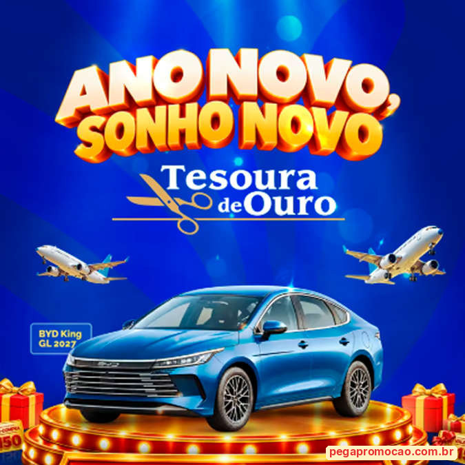 Prêmios e Sorteios em Destaque da Promoção Tesoura de Ouro Ano Novo, Sonho Novo