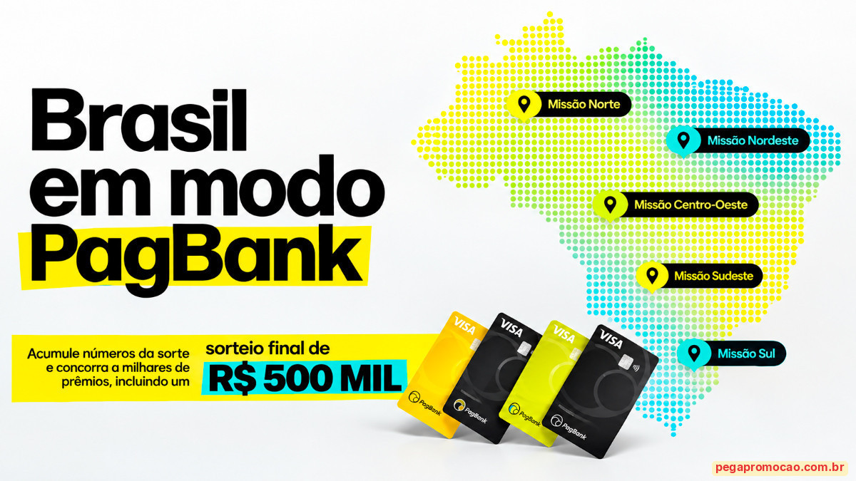 Banner da Promoção Visa Brasil em Modo PagBank
