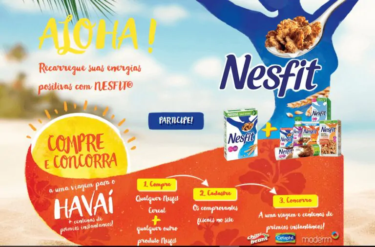 Promoção Nesfit Aloha "Recarregue as suas energias positivas"