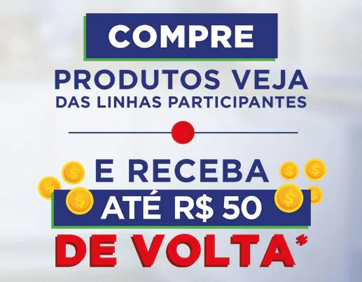 Receba 50 reais Promoção Veja