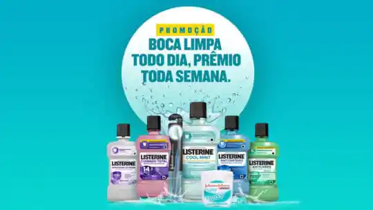 Promoção Listerine Boca Limpa Todo Dia, Prêmio Toda Semana - Sorteio de até 30 mil